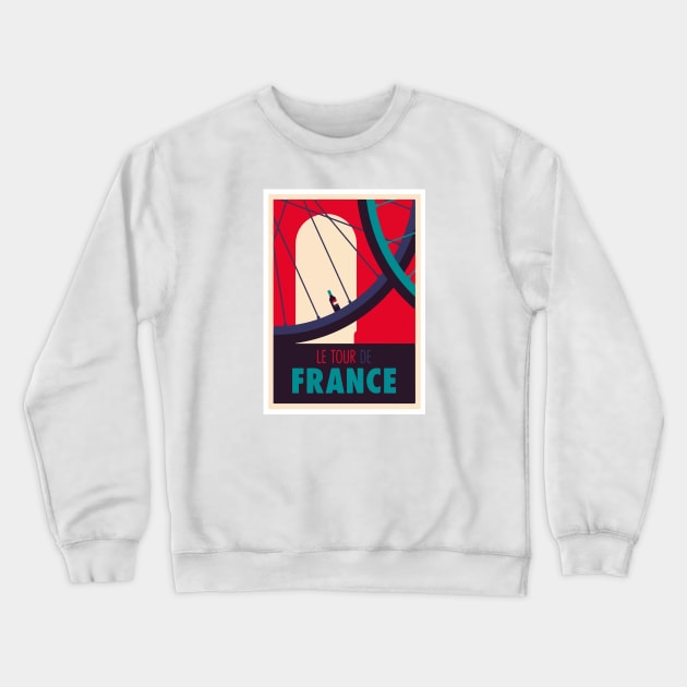 Cycling Le Tour De France Crewneck Sweatshirt by inkstyl